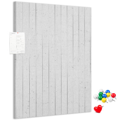 Bedruckte Korkplatte mit heller Holzstruktur