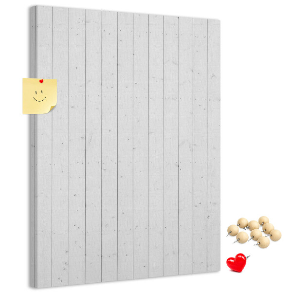 Bedruckte Korkplatte mit heller Holzstruktur