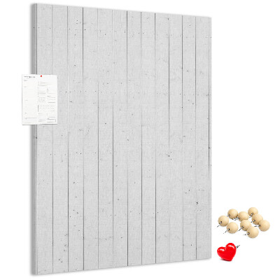 Bedruckte Korkplatte mit heller Holzstruktur