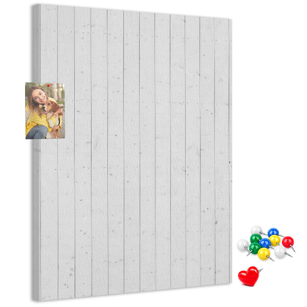 Bedruckte Korkplatte mit heller Holzstruktur