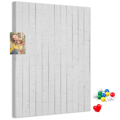Bedruckte Korkplatte mit heller Holzstruktur