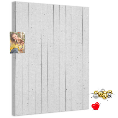 Bedruckte Korkplatte mit heller Holzstruktur
