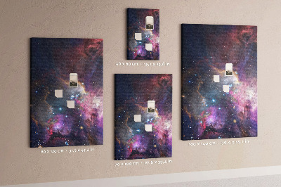 Kork Pinnwand mit Motiv kosmischer Nebel voller Sterne