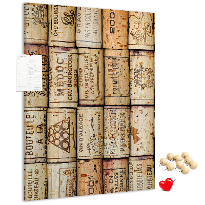 Kork-Pinnwand im rustikalen Weinkorken-Design