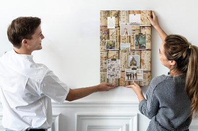 Kork-Pinnwand im rustikalen Weinkorken-Design