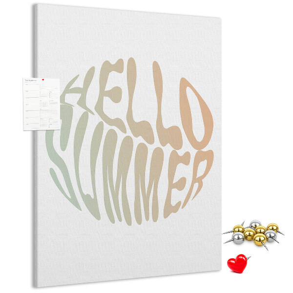 Pinnwand ein sommerliches Retro-Willkommen