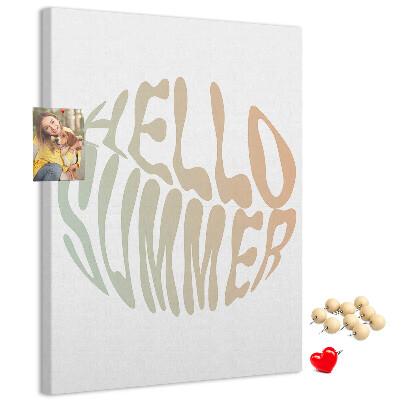 Pinnwand ein sommerliches Retro-Willkommen