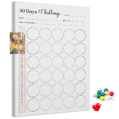 Pinnwand 30-Tage-Kreis-Challenge-Plan