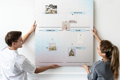 Korkplatte bedrucktes Visionboard für die persönliche Entwicklung