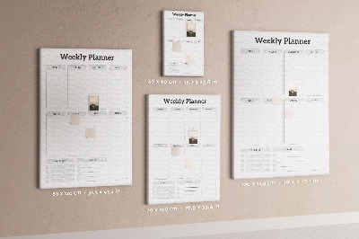 Wochenplaner mit Platz für Notizen als Pinnwand
