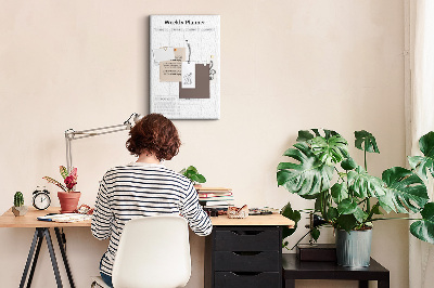 Wochenplaner mit Platz für Notizen als Pinnwand