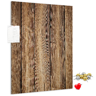 Kork-Pinnwand mit natürlicher Holzstruktur