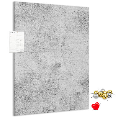 Pinnwand in minimalistischem Grau mit Betonstruktur
