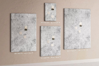 Pinnwand in minimalistischem Grau mit Betonstruktur