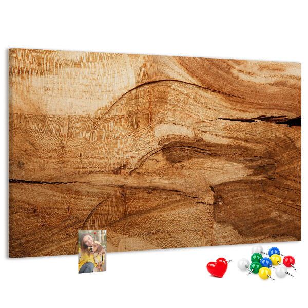 Bilder mit Korkrückwand mit natürlicher Holzmaserung in warmen Farbtönen