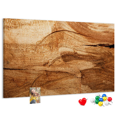 Bilder mit Korkrückwand mit natürlicher Holzmaserung in warmen Farbtönen