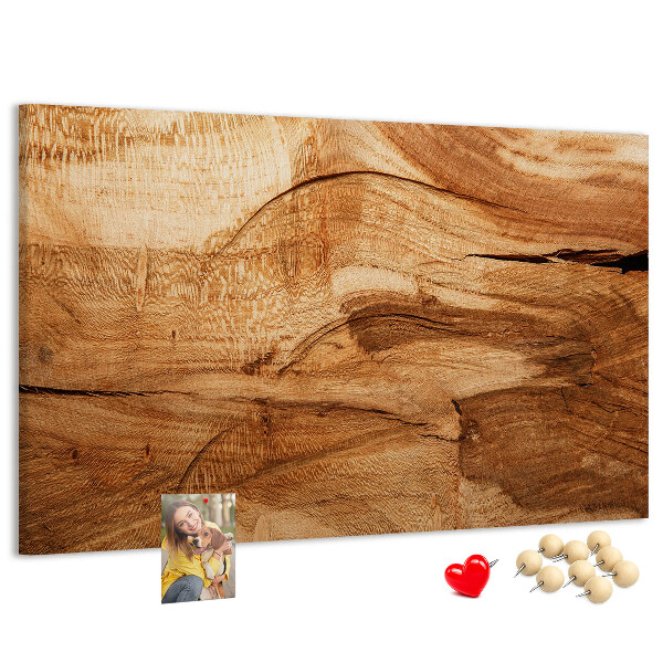 Bilder mit Korkrückwand mit natürlicher Holzmaserung in warmen Farbtönen