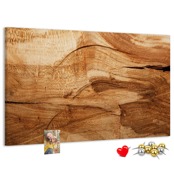 Bilder mit Korkrückwand mit natürlicher Holzmaserung in warmen Farbtönen