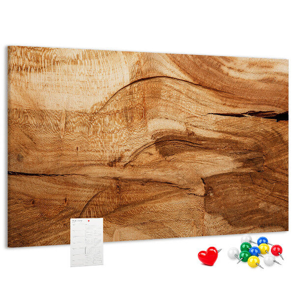 Bilder mit Korkrückwand mit natürlicher Holzmaserung in warmen Farbtönen