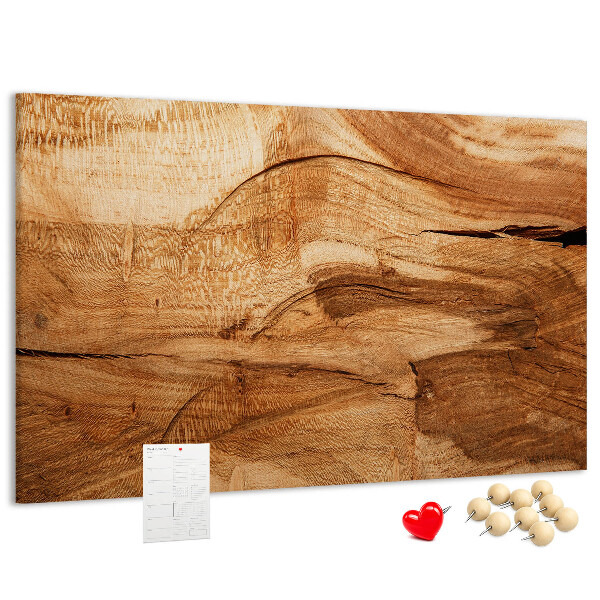 Bilder mit Korkrückwand mit natürlicher Holzmaserung in warmen Farbtönen