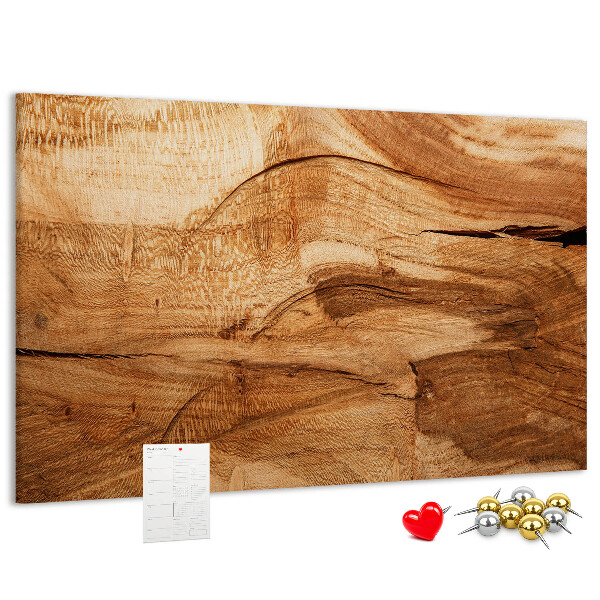 Bilder mit Korkrückwand mit natürlicher Holzmaserung in warmen Farbtönen