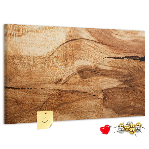 Bilder mit Korkrückwand mit natürlicher Holzmaserung in warmen Farbtönen