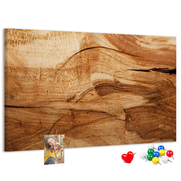Bilder mit Korkrückwand mit natürlicher Holzmaserung in warmen Farbtönen