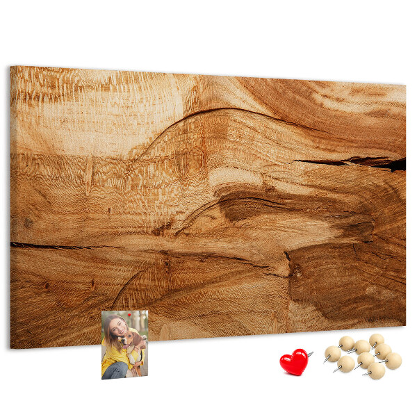 Bilder mit Korkrückwand mit natürlicher Holzmaserung in warmen Farbtönen