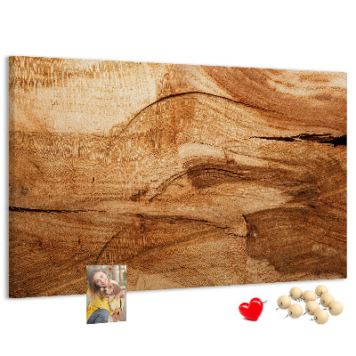 Bilder mit Korkrückwand mit natürlicher Holzmaserung in warmen Farbtönen