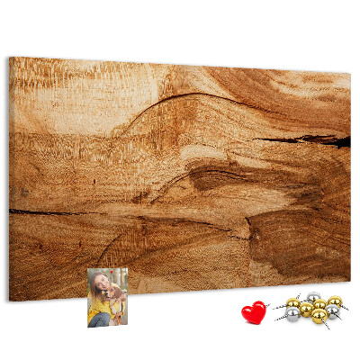 Bilder mit Korkrückwand mit natürlicher Holzmaserung in warmen Farbtönen