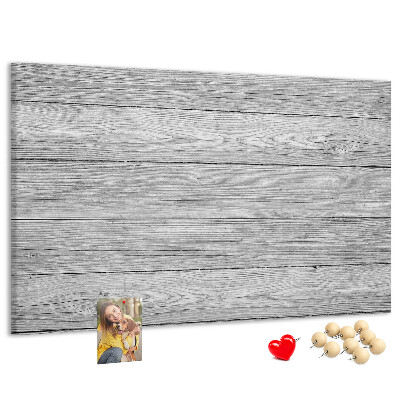 Bilder mit Korkrückwand Holzstruktur in Grautönen