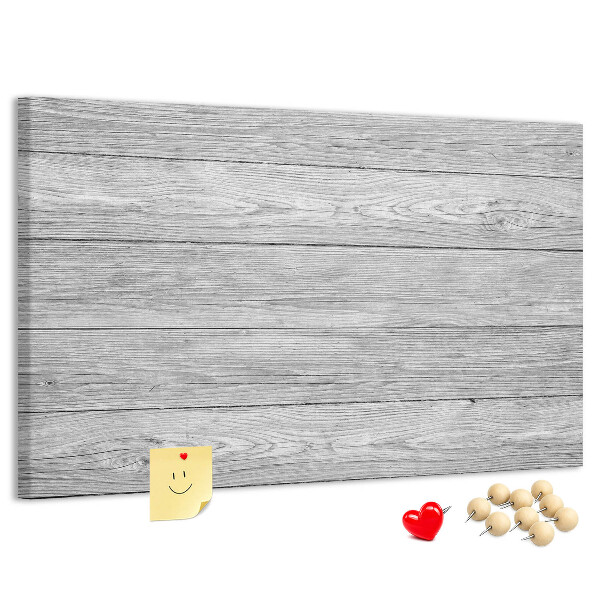 Bilder mit Korkrückwand Holzstruktur in Grautönen