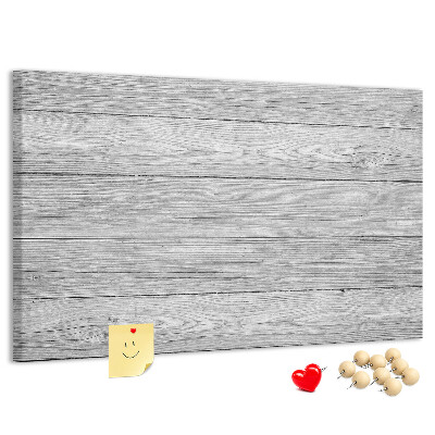 Bilder mit Korkrückwand Holzstruktur in Grautönen