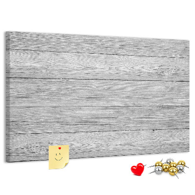 Bilder mit Korkrückwand Holzstruktur in Grautönen