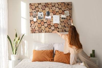 Korktafel aus Naturkork in verschiedenen Farbtönen