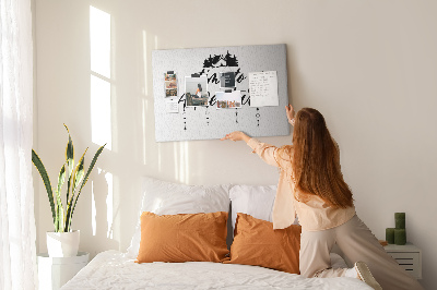 Bild mit Korkrückwand Motiv Zeit für ein Abenteuer im Wald