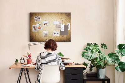 Weltkarte mit Korkrückwand antike Darstellung mit markierten Punkten