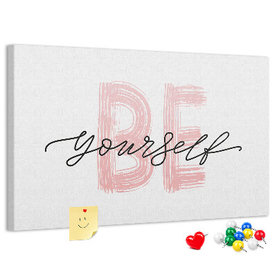 Kork-Pinnwand für kreative Gestaltung und Kunst