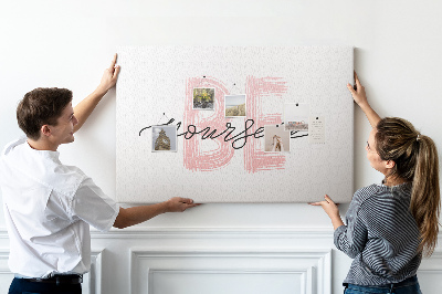 Kork-Pinnwand für kreative Gestaltung und Kunst