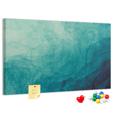 Bilder mit Korkrückwand blaue Wellen in einer friedlichen Komposition