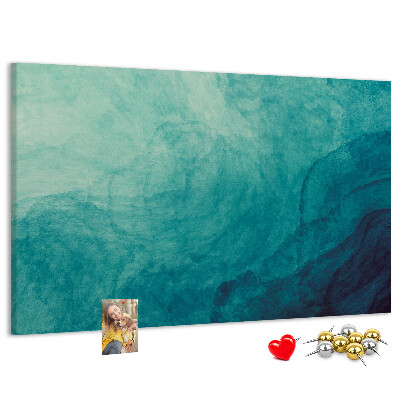 Bilder mit Korkrückwand blaue Wellen in einer friedlichen Komposition