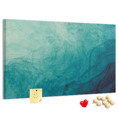 Bilder mit Korkrückwand blaue Wellen in einer friedlichen Komposition