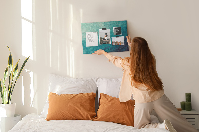 Bilder mit Korkrückwand blaue Wellen in einer friedlichen Komposition