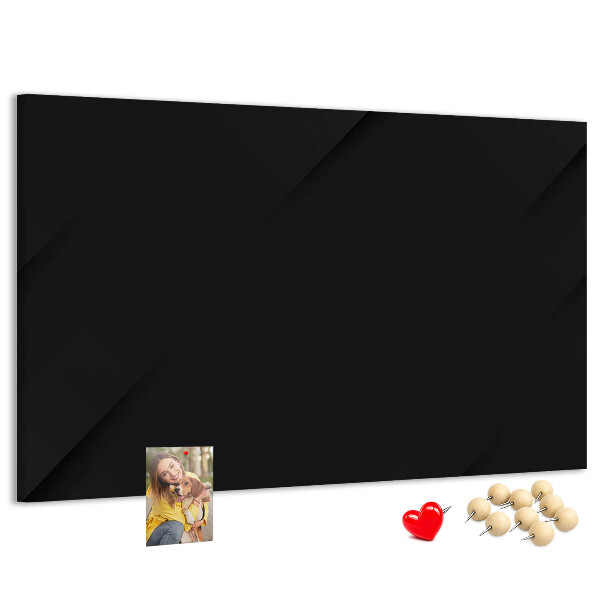 Korktafel schwarze Ausführung mit farbigen Stecknadeln