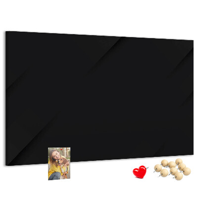 Korktafel schwarze Ausführung mit farbigen Stecknadeln