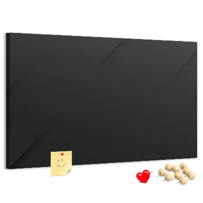 Korktafel schwarze Ausführung mit farbigen Stecknadeln