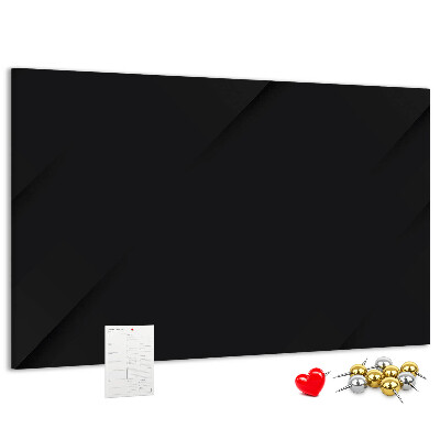 Korktafel schwarze Ausführung mit farbigen Stecknadeln