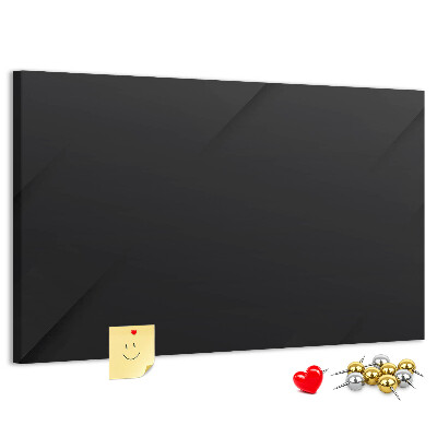 Korktafel schwarze Ausführung mit farbigen Stecknadeln