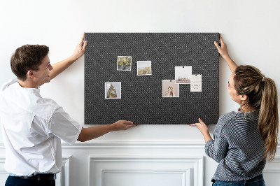 Korkbild schwarze Textur mit feinem Karomuster