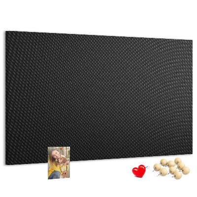 Korkbild schwarze Textur mit feinem Karomuster